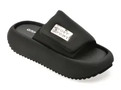 Papuci GRYXX negri, L821, din material textil imagine