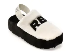 Papuci REPLAY albi, WF3P04S, din material textil imagine