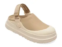 Papuci UGG bej, GOLDENGLOW CANVAS CLOG, din material textil imagine