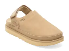 Papuci UGG gri, GOLDEN STAR CLOG, din piele intoarsa imagine