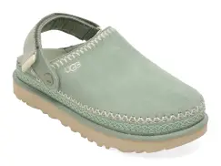 Papuci UGG verzi, GOLDENSTAR MEADOW ACCENT CLOG, din piele intoarsa imagine