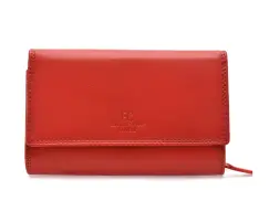 Portofel COVERI rosu, EC70230, din piele naturala imagine