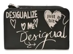 Portofel DESIGUAL negru, WAYP44, din piele ecologica imagine