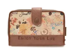 Portofel JANET DENESE multicolor, 004B, din piele ecologica imagine