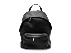 Rucsac MARIO FERRETTI negru, BB72, din piele naturala imagine