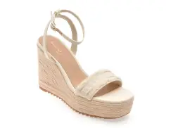 Sandale ALDO albe, ABERITRAM 110, din material textil imagine