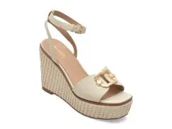 Sandale ALDO albe, CARRABRIRIA 115, din piele ecologica imagine