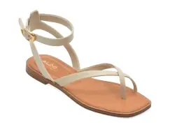 Sandale ALDO albe, DARESSI 110, din piele ecologica imagine