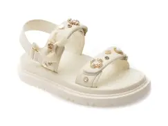 Sandale ALDO albe, GEMIMA 100, din piele ecologica imagine