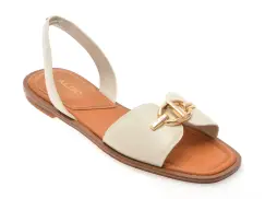 Sandale ALDO albe, GOASSI 121, din piele ecologica imagine