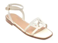 Sandale ALDO albe, GREENGROVE 100, din piele naturala imagine