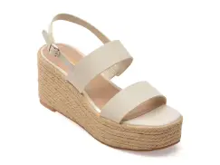 Sandale ALDO albe, KEONI 115, din piele ecologica imagine