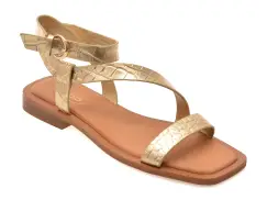 Sandale ALDO aurii, 13966798, din piele croco imagine