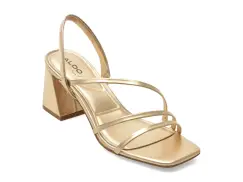 Sandale ALDO aurii, ATLANTICUS 710, din piele ecologica imagine