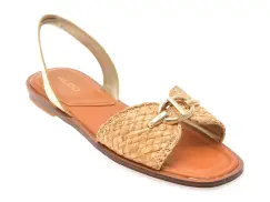 Sandale ALDO aurii, GOASSI 710, din material textil imagine