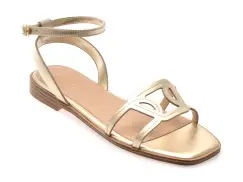 Sandale ALDO aurii, GREENGROVE 710, din piele naturala imagine