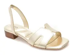Sandale ALDO aurii, JAVAMANNON 710, din piele naturala imagine