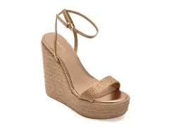 Sandale ALDO aurii, MARYSOL 711, din piele ecologica imagine