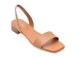 Sandale ALDO maro, 13578725, din piele naturala imagine