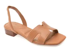 Sandale ALDO maro, JAVAMANNON 210, din piele naturala imagine