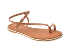 Sandale ALDO maro, JOMALI 210, din piele naturala imagine