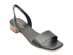 Sandale ALDO negre, 13578728, din piele naturala imagine