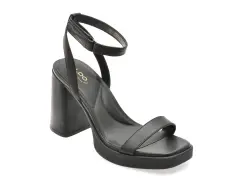 Sandale ALDO negre, 13968102, din piele naturala imagine