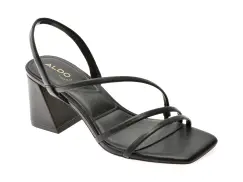 Sandale ALDO negre, ATLANTICUS 001, din piele ecologica imagine