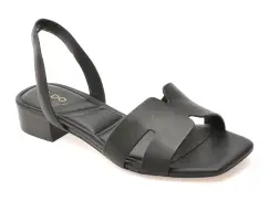 Sandale ALDO negre, JAVAMANNON 001, din piele naturala imagine