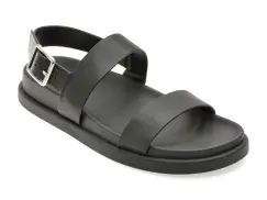 Sandale ALDO negre, LAROISEAN 001, din piele naturala imagine