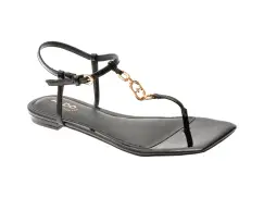 Sandale ALDO negre, LORENZA 001, din piele ecologica imagine