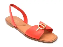 Sandale ALDO rosii, GOASSI 610, din piele ecologica imagine