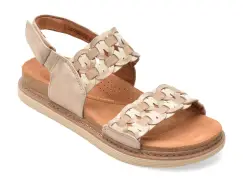 Sandale CLARKS argintii, ARWELL GLIDE, din piele naturala imagine