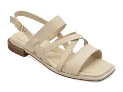 Sandale CLARKS bej, ARIANY STRAP, din piele naturala imagine