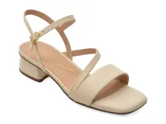 Sandale CLARKS bej, SERINA 35 STRAP, din piele naturala imagine