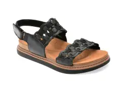 Sandale CLARKS negre, ARWEGLI, din piele naturala imagine