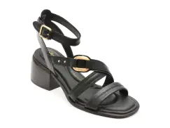 Sandale CLARKS negre, MORWYN STRAP, din piele naturala imagine