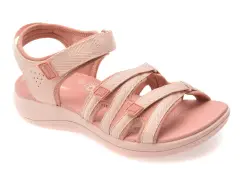 Sandale CLARKS roz, MIRA MADI, din material textil imagine