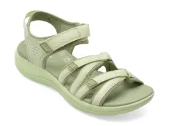 Sandale CLARKS verzi, MIRA MADI, din material textil imagine