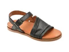 Sandale CORASOL negre, 302623, din piele naturala imagine