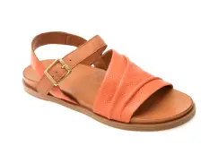 Sandale CORASOL portocalii, 302623, din piele naturala imagine