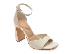 Sandale elegante ALDO albe, FLORIANNA 121, din piele naturala imagine