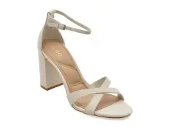 Sandale elegante ALDO albe, MELODIE 121, din piele naturala imagine