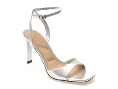 Sandale elegante ALDO argintii, 13741491, din piele ecologica imagine