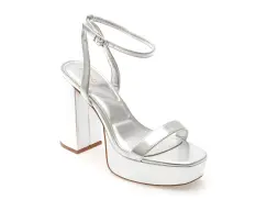 Sandale elegante ALDO argintii, 13967842, din piele ecologica imagine