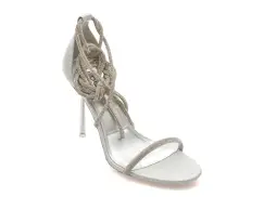 Sandale elegante ALDO argintii, CALADONIA 040, din piele ecologica imagine