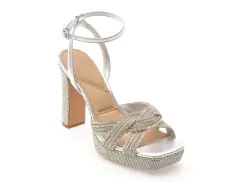 Sandale elegante ALDO argintii, SHIMMA 040, din piele ecologica imagine