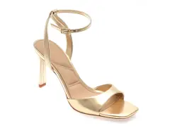 Sandale elegante ALDO aurii, SAKE 711, din piele ecologica imagine