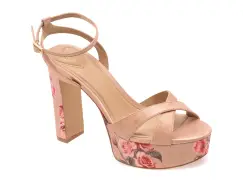 Sandale elegante ALDO bej, ROSINE 287, din material textil imagine