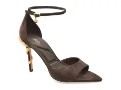 Sandale elegante ALDO maro, MEDEZA 201, din piele intoarsa imagine